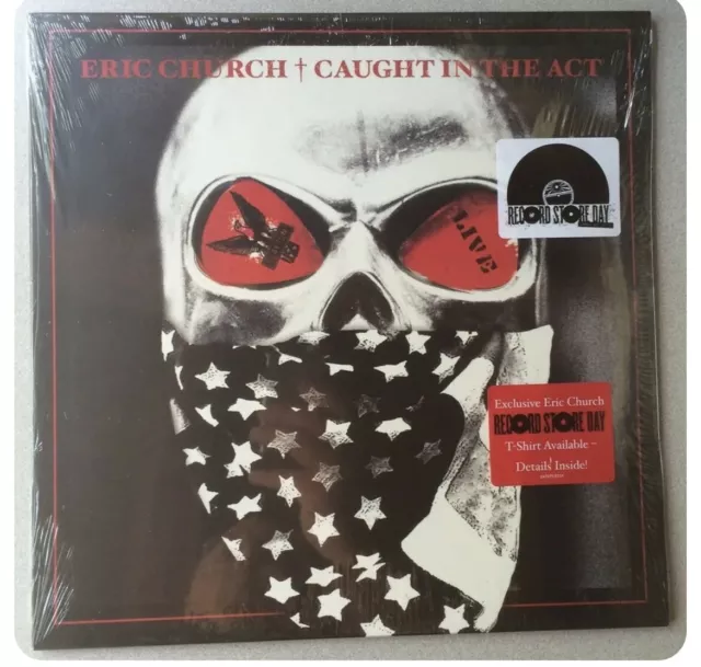 ERIC CHURCH Caught In The Act 2 LP 2017 RSD Red Vinyl RARE NEW SEALED Only 2,500