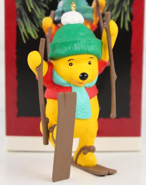 Hallmark Winnie The Pooh Snow Skiing Vintage 1993 Keepsake Christmas Ornament