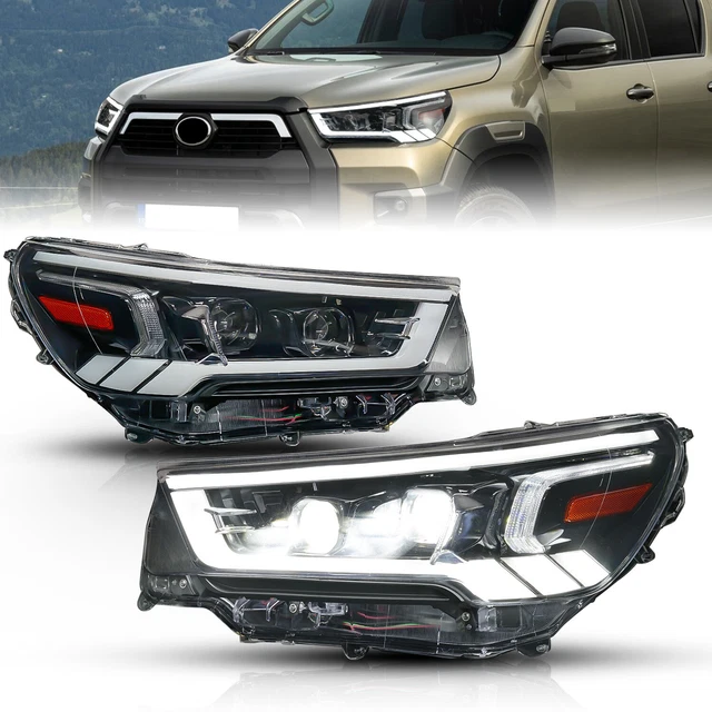 KarSpareHub Headlights Assembly For 2012-2015 Toyota Tacoma Headlamp Replacement
