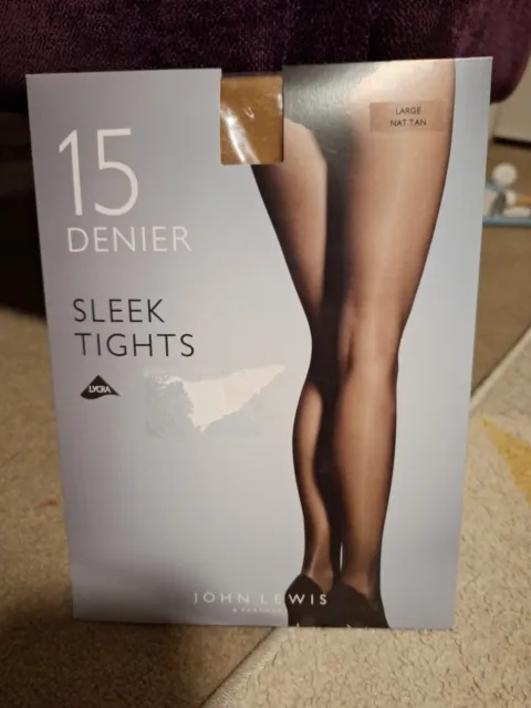 John Lewis 7 Denier Barely There Non-Slip Tights in Natural