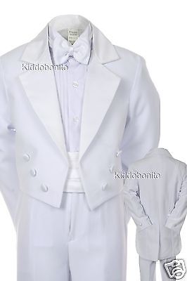 Baby Toddler Kid Teen Boy Wedding Formal Party Tail Tuxedo Suit sz S-20 0M-18yr