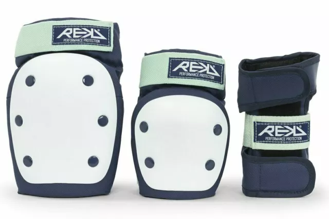 Rekd Heavy Duty Triple Pad Set - Blue / Mint for Scooter, Skate and BMX