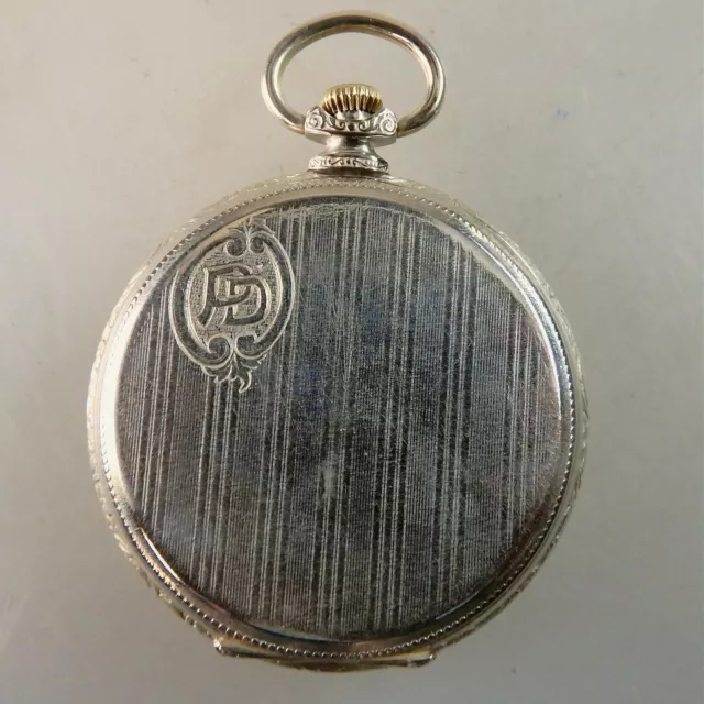 Herrentaschenuhr Wolan / Norbal Watch Silber 1910 - TOPZUSTAND (43742) 3