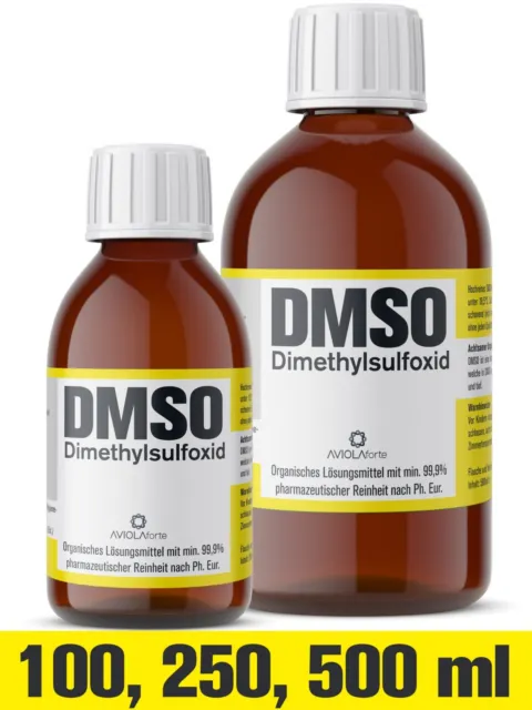 DMSO, Dimethylsulfoxid, über 99,9% laborrein (Ph Eur), Glasflasche [100-500 ml]