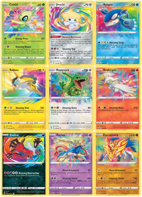 Pokemon Amazing Rare - Choose Your Card! Full Art Ultra Rare Holo All Available