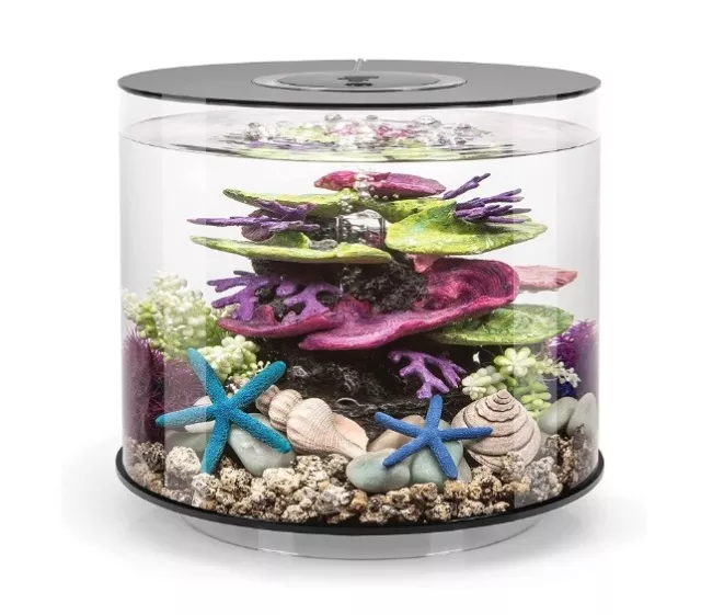 biOrb 72062 Tube 15 Aquarium with Standard Light, 4 Gallon, Black
