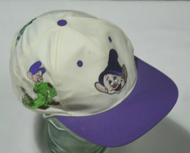 Disney Snow White 7 Dwarfs Dopey Vintage American Needle Blockhead Snapback Hat