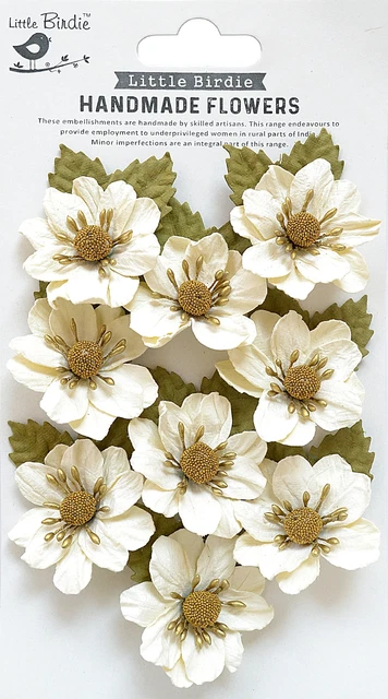 Little Birdie Wendy Paper Flowers 9/Pkg-Amor Mio - 3 Pack