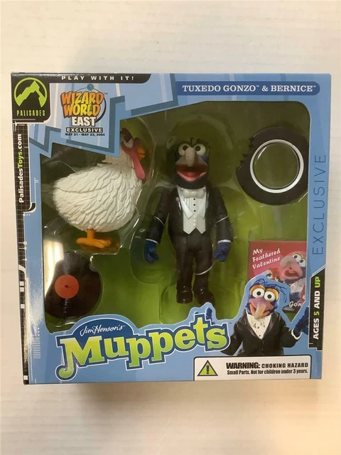 Jim Henson’s Muppets Tuxedo Gonzo & Bernice Wizard World  Palisades 2004 Figure
