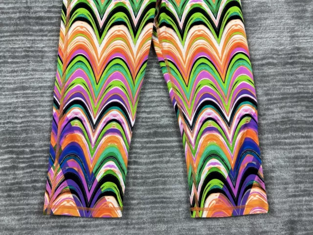 Trina Turk Recreation Pants Womens Large Capri Multicolor Geometric Yoga Gym 3