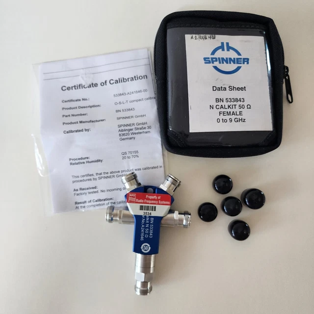 N-Type Calibration Kit 9GHz female SPINNER BN533843