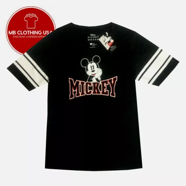 Women's T-shirt Disney 1928 Mickey Mouse tees -Black Disney NWT S M L XL
