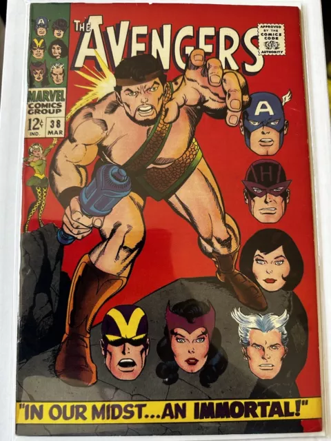 Avengers #38 NM 9.4! HIGH GRADE Marvel Comic KEY Hercules App Silver Age 12¢