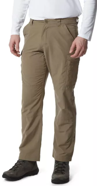 Craghoppers Mens Nosilife Cargo II (Short) Walking Trousers Outdoor Pants Brown