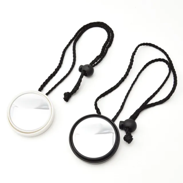 Rearview Mirror Small With Rope Adjustable Cave Boat Glass Convex Lens