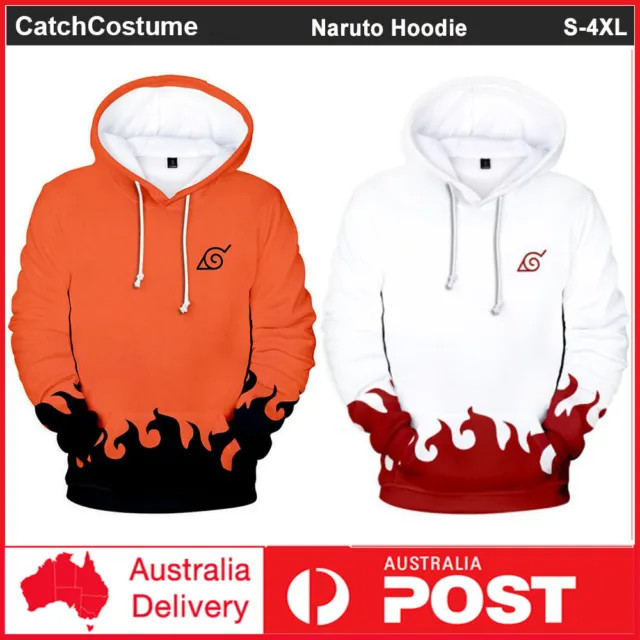 Anime Naruto Hokage Ninjia Hoodie Sweatshirts Pullover Hooded Coat Jacket Unisex