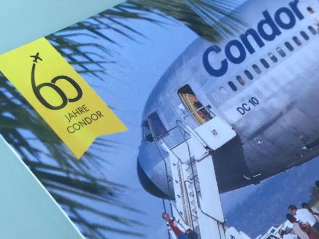 Condor Flug 60 Jahr Postkarte zu Geburtstag Motiv Douglas McDonald DC 10 Cook