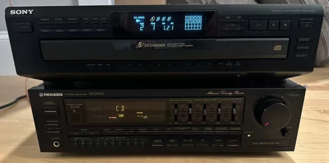 PIONEER SX-2900 AM-FM Stereo Receiver 65 Watts Per Channel - Tested - Works -