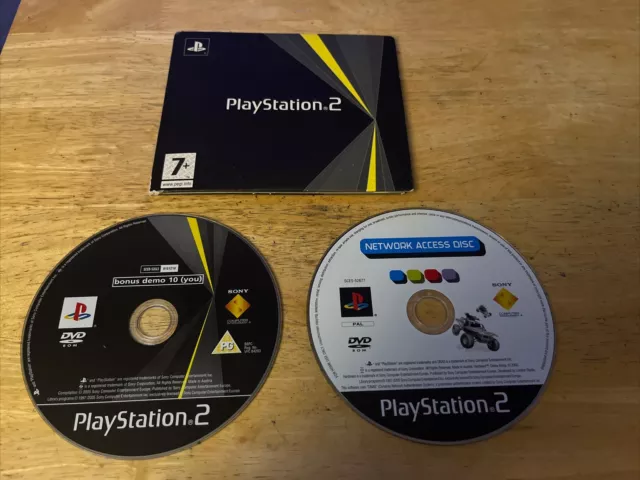 Official PlayStation 2 PS2 Bonus Demo 10 & Network Access Disc Cardboard Sleeve