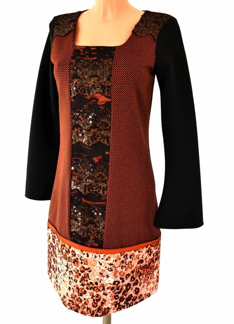 Robe à Paillettes Save The Queen Marron - Taille S - Neuve Avec étiquettes