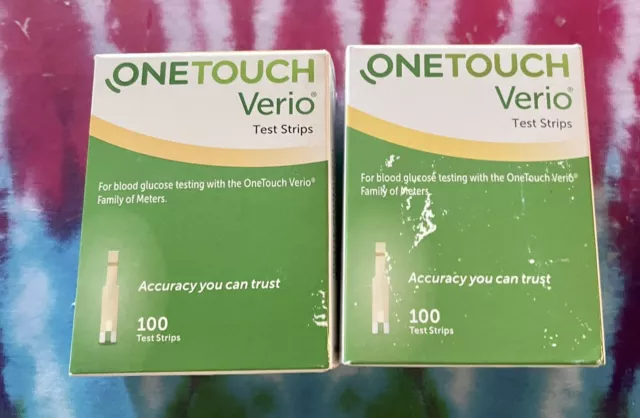 200 tiras reactivas one touch verio
