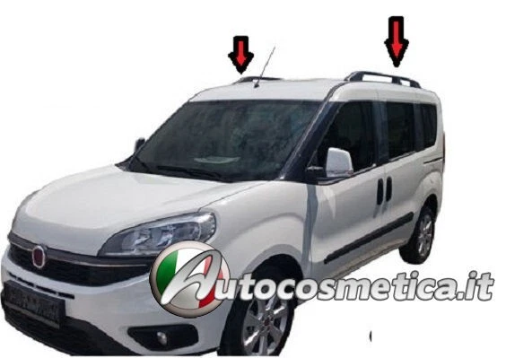 2 BAVETTES ARRIÈRE Pour Fiat Doblò 263 (2010-2025) MPV - Noir - Neuves