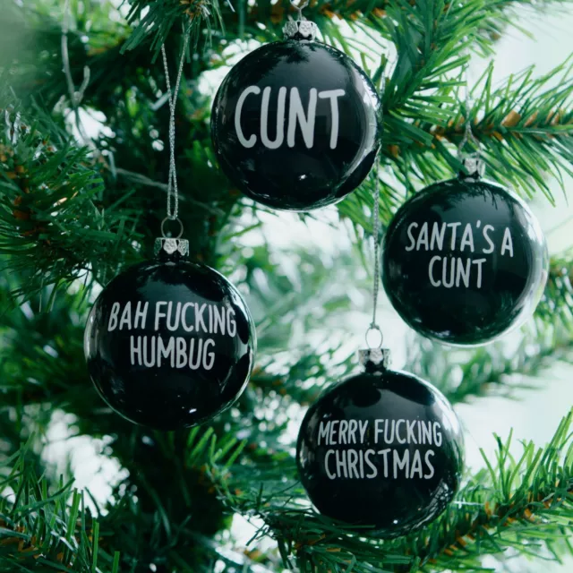 Rude Christmas Bauble Baubles Xmas Tree Decoration Perfect for Secret Santa Gift