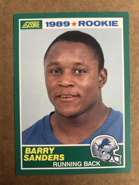 Barry Sanders 1989 Score Football Rookie Card RC HOF Detroit Lions #257