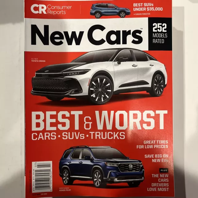 CONSUMER REPORTS Magazine BEST & WORST NEW CARS SUVs TRUCKS July 2023