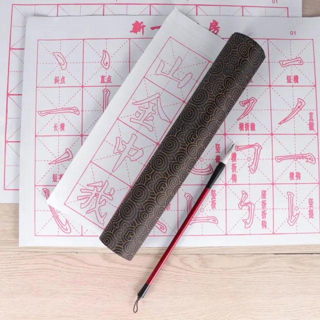 6 piezas/juego de cuatro tesoros forrados de caligrafía de arroz Xuan de papel