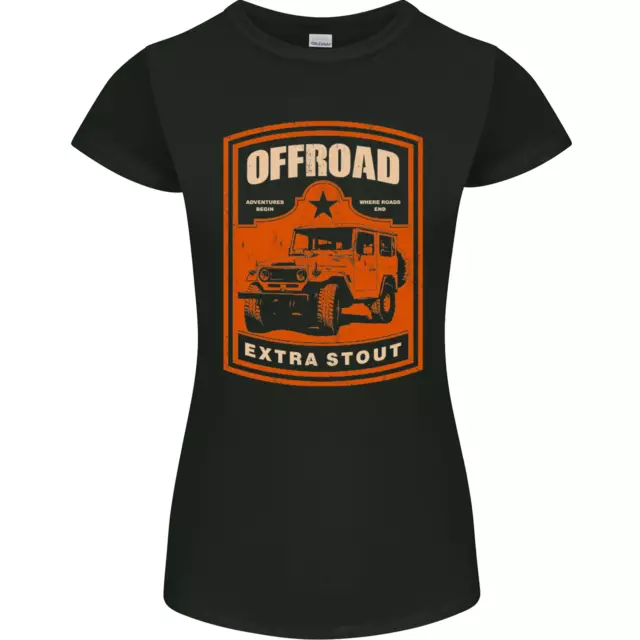 Offroad Extra Stout 4X4 Offroading Off Road Womens Petite Cut T-Shirt