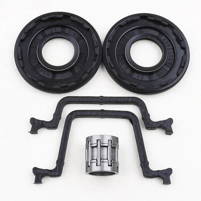 Luxuypon Kit de joint d'huile de roulement de manivelle pour tronçonneuse Husqvarna 136 137 141 142 235 236 240 235e 240e 36 41 530056363