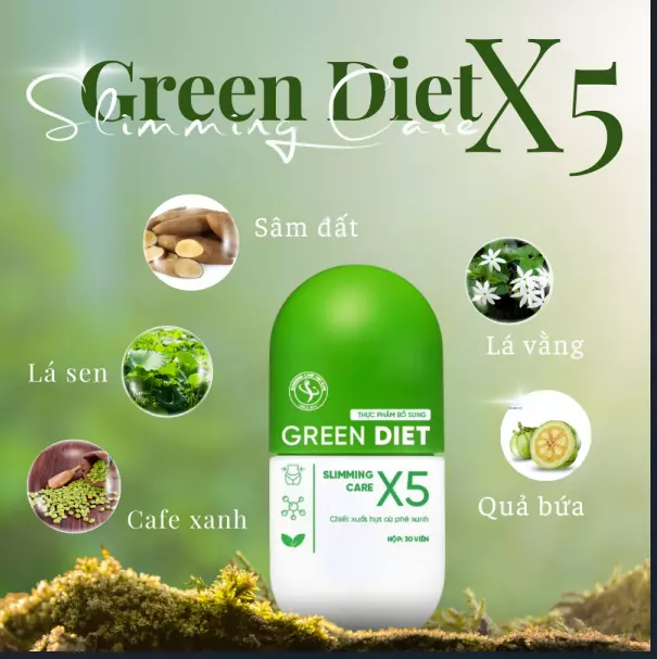 1x Giam can Green Diet Soin Minceur X5 – Perte de poids 100% à base de...