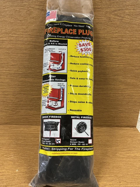 Fireplace Plug Rectangular Damper 16 X 40 in. Accessory Brick Masonry Fire Place