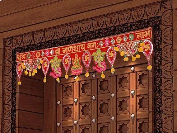 Ganesh toran for Diwali puja Main Door Pooja Decoration Hanging Traditional