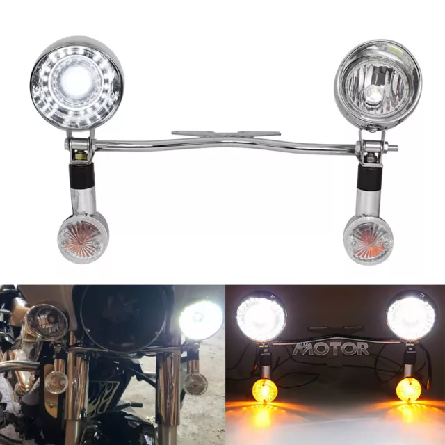 Passing Turn Signal Light Bar For Honda Shadow Aero Ace Phantom VLX VT 750 1100