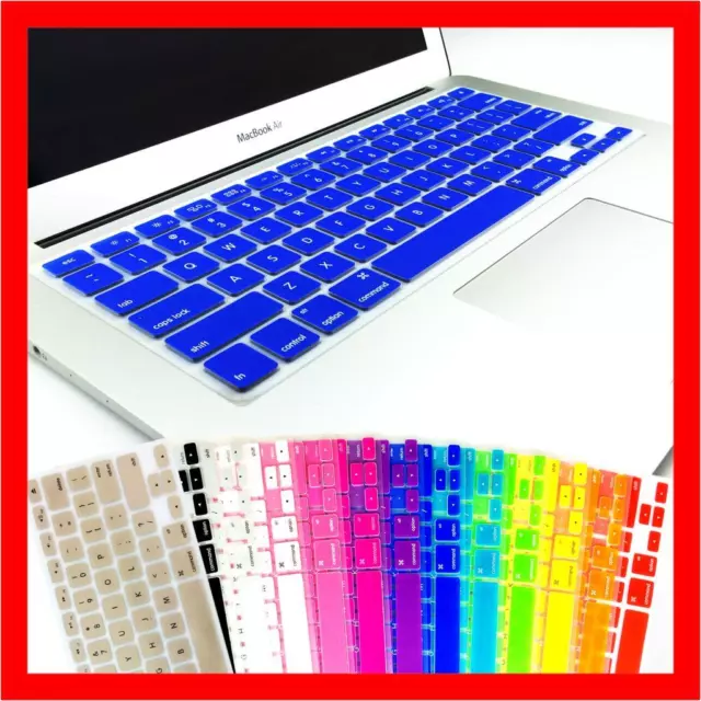 Keyboard Cover Protector for Apple Mac Book Pro 13.3" 15.4" 17 inch Mac Book Air