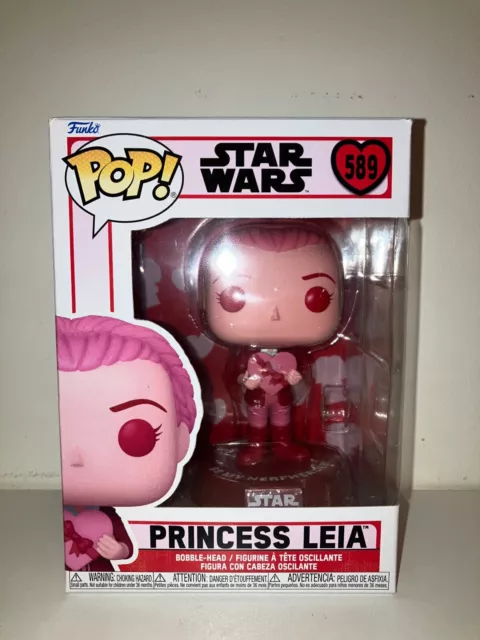 Princess Leia - Funko Pop Valentines - Bobble-Head #589 - Figurine Star Wars