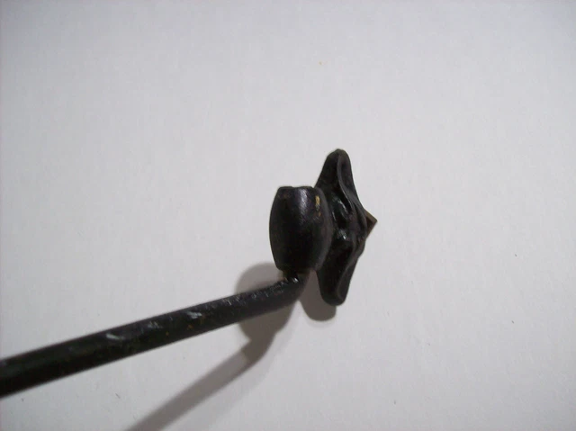 old vintage Cast Iron Hook Plant or Sign Hanger, Rustic Old 10