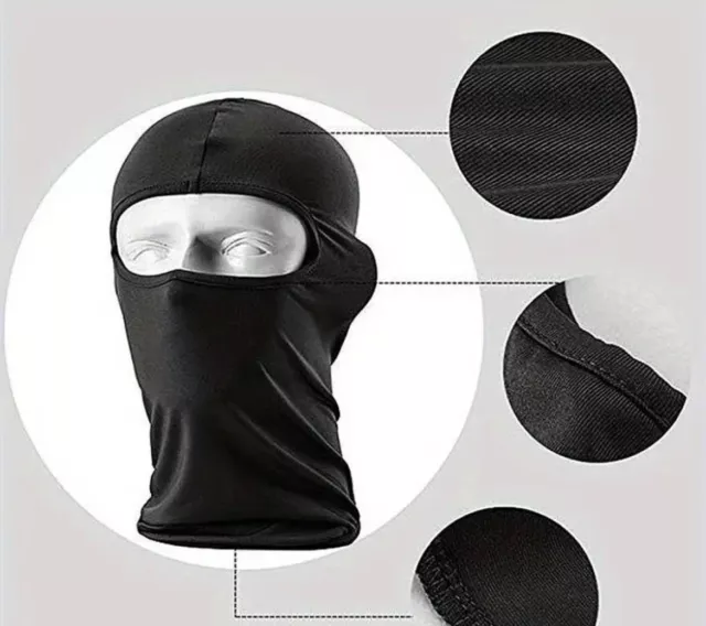 Balaclava Full Face Mask Men/Women Cycling Ski Winter Warm Black Bikes Cover Ski 2