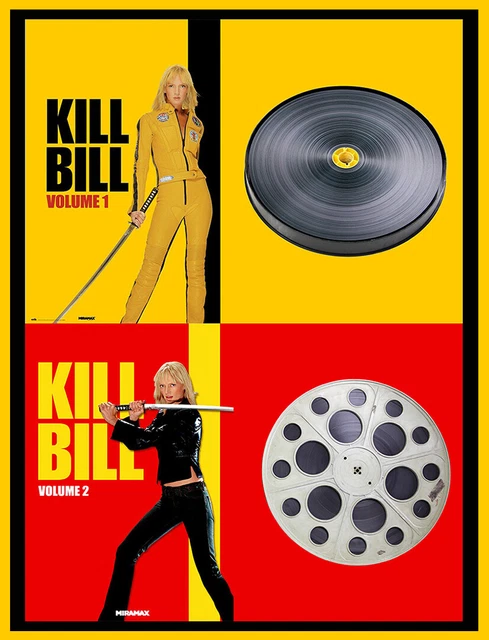 KILL BILL VOL 1 e 2 Quentin Tarantino Film Pellicola Cinematografica ...