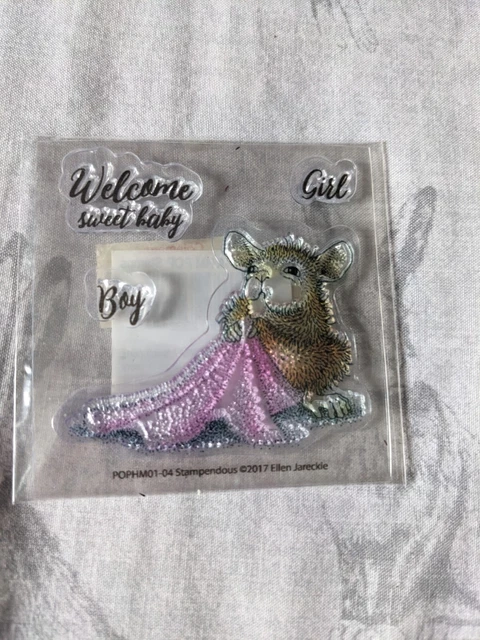 Klar Silikon Handwerk Stempel Willkommen Baby Zitat