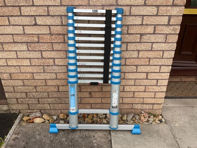 3.8M MAC ALLISTER Telescopic Ladder Extendable Heavy Duty MultiPurpose ...