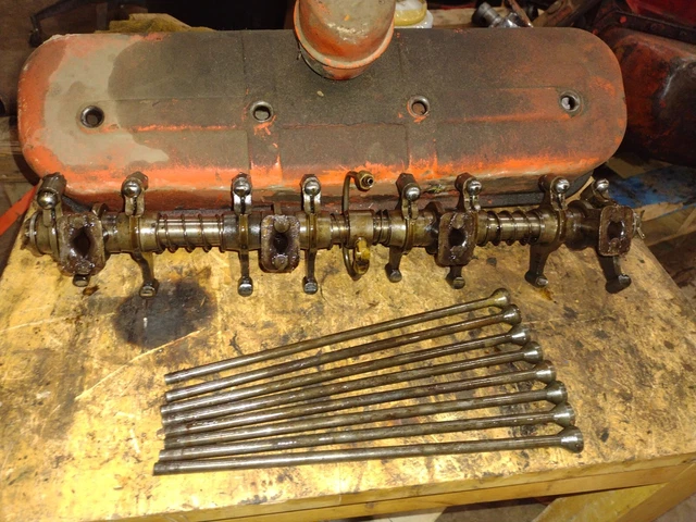 Allis chalmers WC  WD  tractor engine rocker arm assembly push rods valve cover
