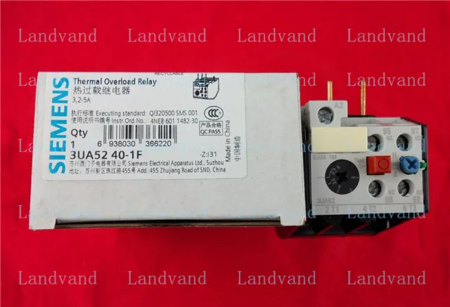 1PC NEW Siemens Thermal overload relay 3UA5240-1F 3UA5 240-1F 3.2A~5A