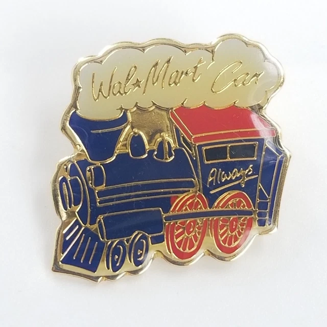 WALMART TRAIN Steam Engine Associate Employee Lapel Pin