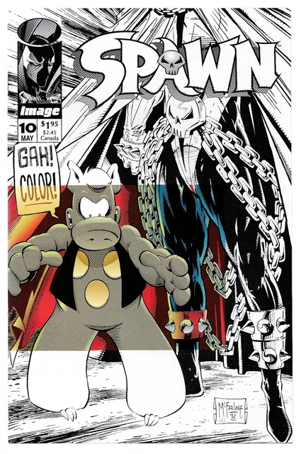 Spawn #10 (05/1993) Image Comics McFarlane Feat. Cerebus The Aardvark