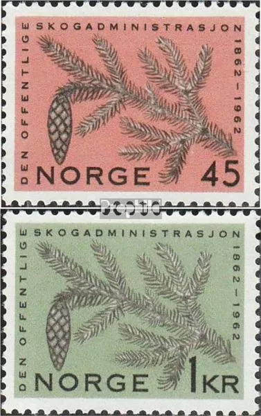 Norwegen 469-470 (kompl.Ausg.) postfrisch 1962 Forstverwaltung