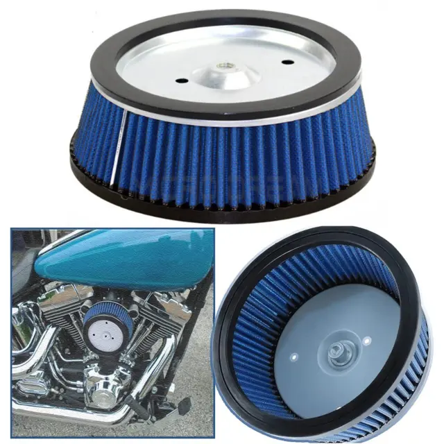 Blue Big Sucker Stage Air Filter Cleaner Element for 99-17 Harley Dyna Softail