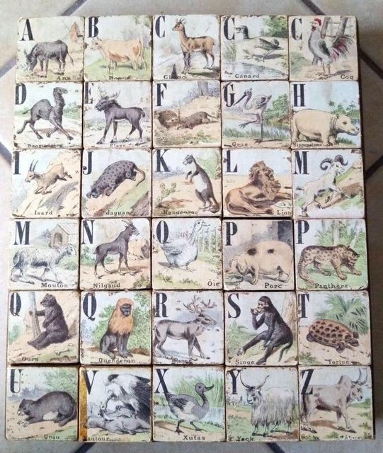 Jeu de cubes en parfait état pour l'age du jouet - Collection